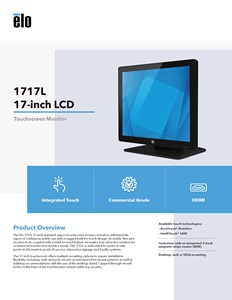 Elo E683457 1717L高质量17英寸USB触摸屏电脑显示器新型壁挂式广告显示器Elo触摸分配器 - Product Image 5
