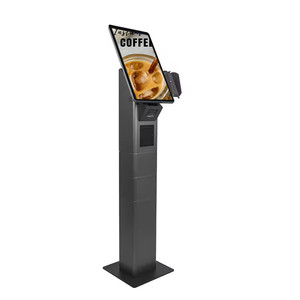 Soporte de suelo de 15,6 ", pantalla táctil, quiosco de venta de alimentos, máquina de pago de pedido automático, tableros de menú digitales, restaurantes Borne De Commande - Product Image 3