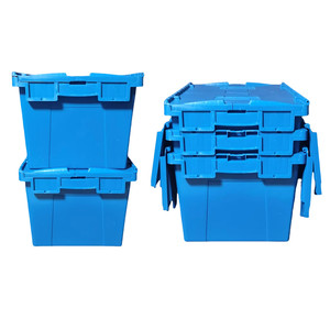 Cajas de plástico con tapa apilables y encajables Diseño de ahorro de espacio para reducir los costos de envío - Product Image 5