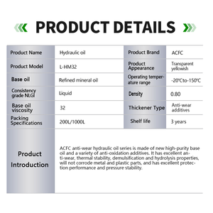 Óleo Mineral Refinado Transparente Óleo Hidráulico Amarelado Óleo Hidráulico Anti-desgaste Óleo Hidráulico Aplicação Industrial Lubrificante - Product Image 2