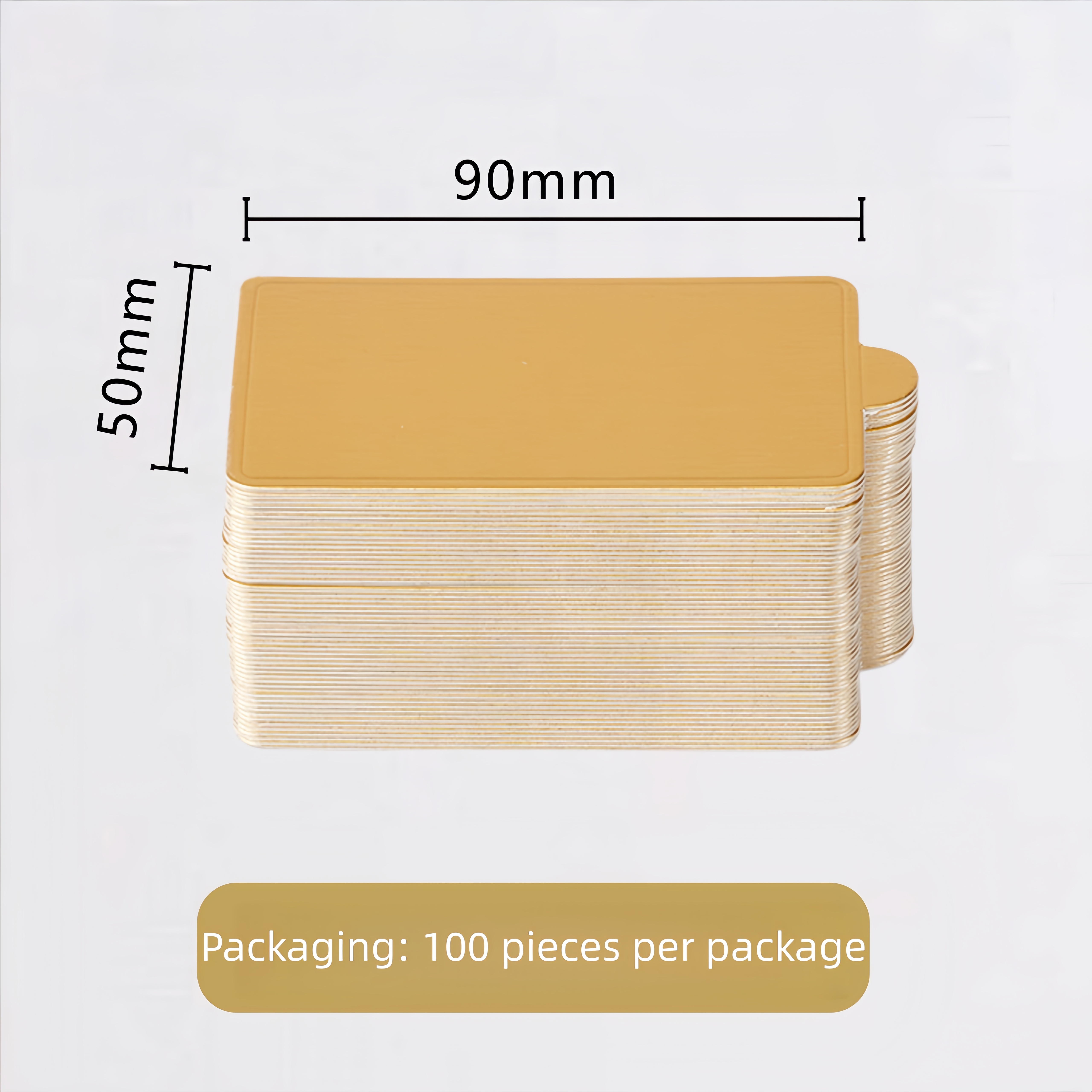 Small rectangle: 90*50 mm