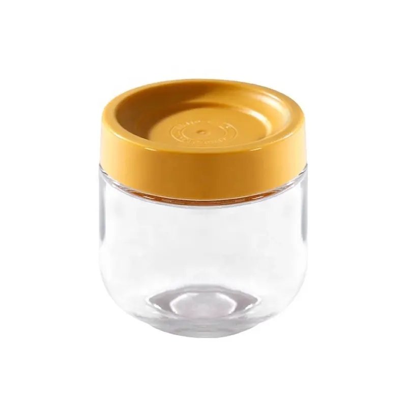 300 ml multifunktionale Aufbewahrung versiegeltes Glas Küche getreide-aufbewahrungsbox Süßigkeiten Marmelade-Überwachungsgefäß mit Kunststoffdeckel