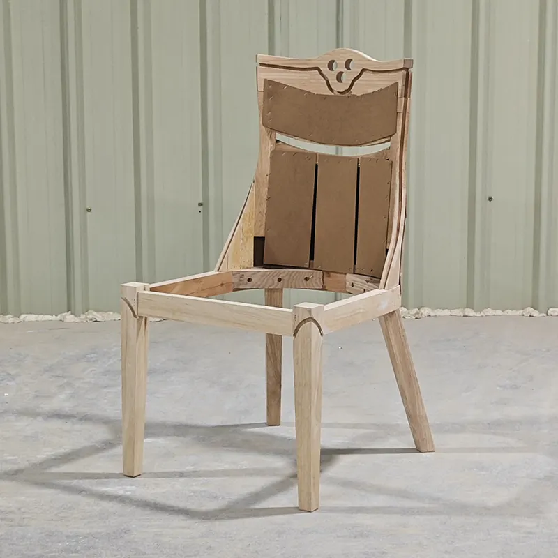 Marco de madera contrachapada de panel curvo personalizado de fábrica marcos de silla de madera sin terminar para silla de sala de morir