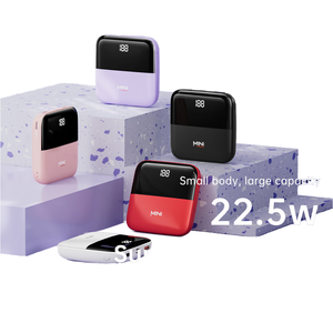 Mini banco de energía de 10000mAh de alta calidad, carga rápida, resistente al agua, plástico ABS, entrada tipo C y salida de 22,5 W, modelo de tendencia Q5 - Product Image 1