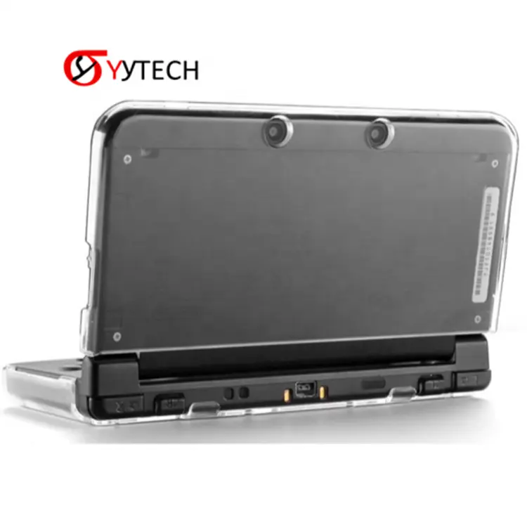 SYYTECH-funda de cristal para consola de juegos, carcasa protectora transparente para Nintendo 3DS XL New 3DS LL