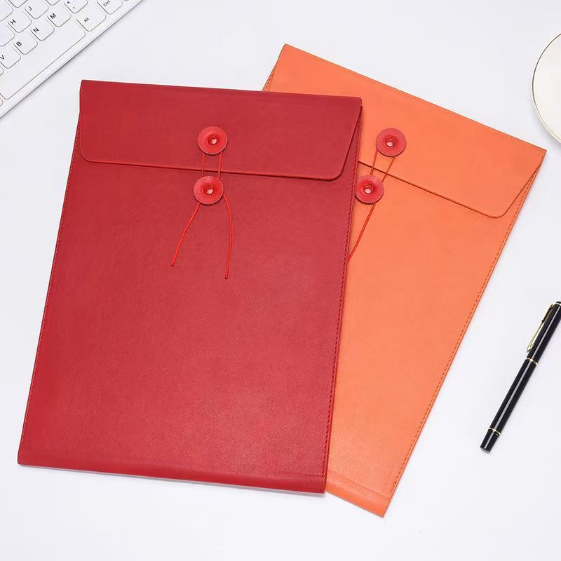 A4 vertical-style red with belt