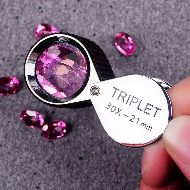 30x21mm gioielli microscopio gioiellieri lente d'ingrandimento strumento occhio d'oro gioielli lente d'ingrandimento diamante lente d'ingrandimento tripla