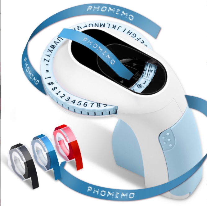 Imprimante bleue + 3 rouleaux Ruban adhésif