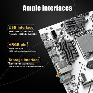 JGINYUE-Placa base de escritorio con WiFi, LGA 1700, doble canal, DDR4, Intel Core I3/i5/i7/i9, tarjeta dura integrada SATA, nuevo - Product Image 4
