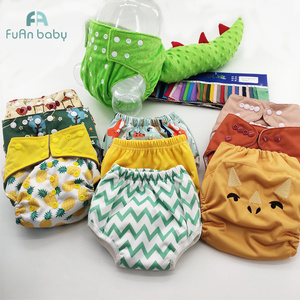 Washable All in One <strong>Aio</strong> <strong>Cloth</strong> Diaper Nappies Set Double Gusset All in 2 Ai2 <strong>Cloth</strong> Diapers Bamboo Cotton Clip Insert New Born - Product Image 3
