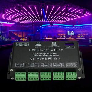 12 Channel RGB DMX512 <strong>LED</strong> Decoder with Indicator Light Control Single or RGB Lamps for Adversting Module - Product Image 1