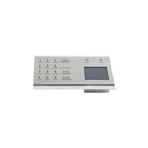 Piccolo In Acciaio Inox Tastierino numerico con Touchpad Mouse