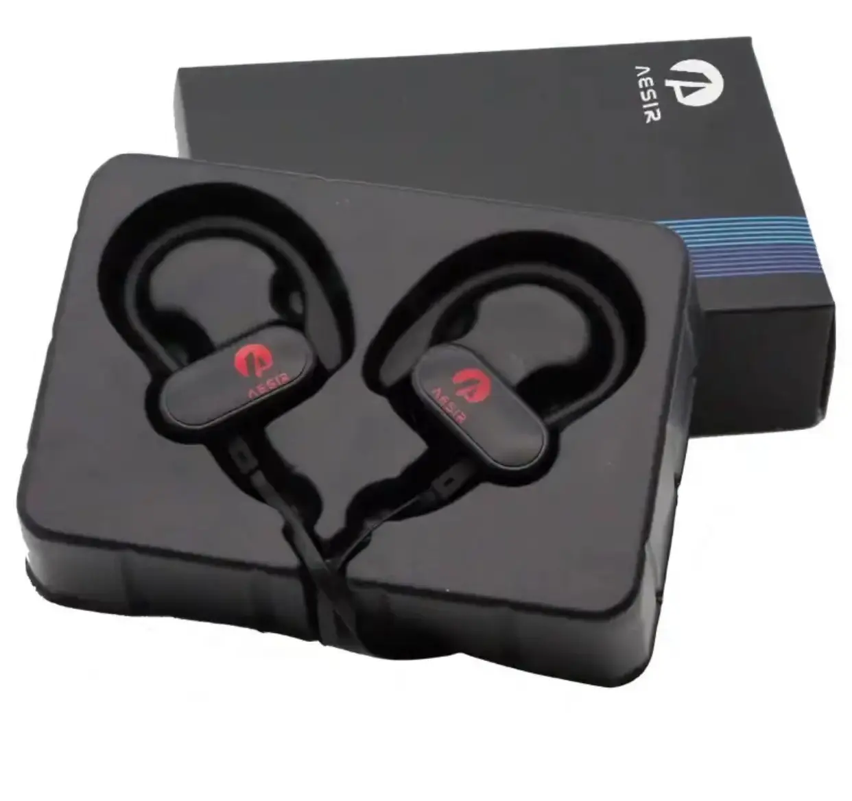 Cuffie sportive Wireless AESIR di alta qualità in esecuzione fitness mini appeso al collo in-ear telefono cellulare nuovissimo colore nero