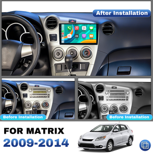 Android 15 đài phát thanh xe Navigation bộ phận nội thất Trim bảng điều chỉnh âm thanh xe hơi Bảng điều khiển khung cho TOYOTA ma trận 2009-2014 9in QLED 720P - Product Image 2