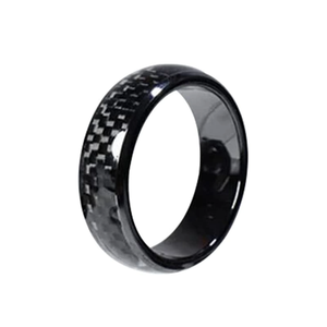 Ceramica + fibra di carbonio Smart NFC anello per chiavi auto Tesla 13.56MHz interfaccia di comunicazione RFID NFC anello programmatore - Product Image 4