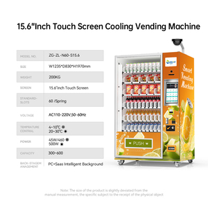 Zhi gou công nghệ nóng bán kết hợp tự phục vụ thức ăn nhanh Máy bán hàng tự động hoàn toàn tự động SDK thẻ tín dụng thanh toán tiền xu - Product Image 3