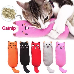 Venta al por mayor de ratones de dibujos animados interactivo resistente a mordeduras relleno mascota gatito gato dentición masticar hierba gatera juguete con hierba gatera - Product Image 1