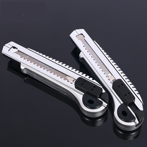 PEX çoklu modeller 9mm 18mm yapış kapalı bıçak kutusu kesici alüminyum alaşım maket bıçağı - Product Image 3