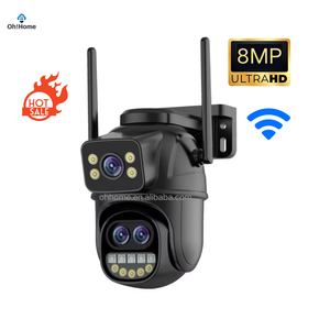 Cámara de vigilancia ICSEE 8MP Triple lente Wifi Ptz inalámbrica al aire libre Smart Home tarjeta de memoria CMOS Sensor cámara de seguridad de red - Product Image 1