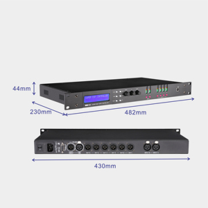 Procesador de audio digital 2 Entrada 4 Salida Sistema de sonido profesional Procesador de audio multifunción - Product Image 1