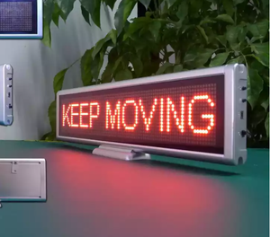 Display a LED impermeabile per esterni con pannello di testo in esecuzione di colore rosso singolo con moduli SMD DIP Banner messaggio per la pubblicità del negozio - Product Image 6