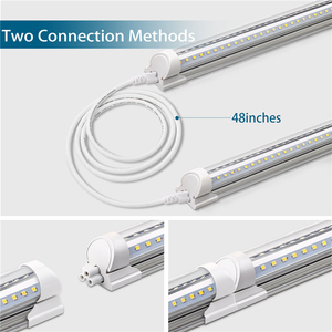V şekli LED dükkanı ışık, 4FT 40W 5000LM 5000K Linkable mağaza ışıkları, LED garaj ışığı ile fiş T8 LED tüp ışıklar - Product Image 2