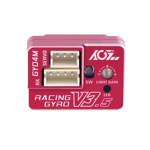 AGFRC EPA AVCS modalità PWM seguire custodia CNC sterzo colore rosso giroscopio per auto da corsa Mini Z / Drift - Product Image 5
