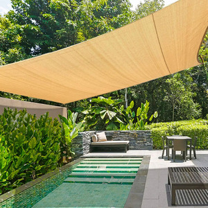 Hot Sale Custom HDPE Shade Segel überdachung UV-fertige Patio Outdoor Sonnenschirme mit Aluminium netz für Garden Sun Shade