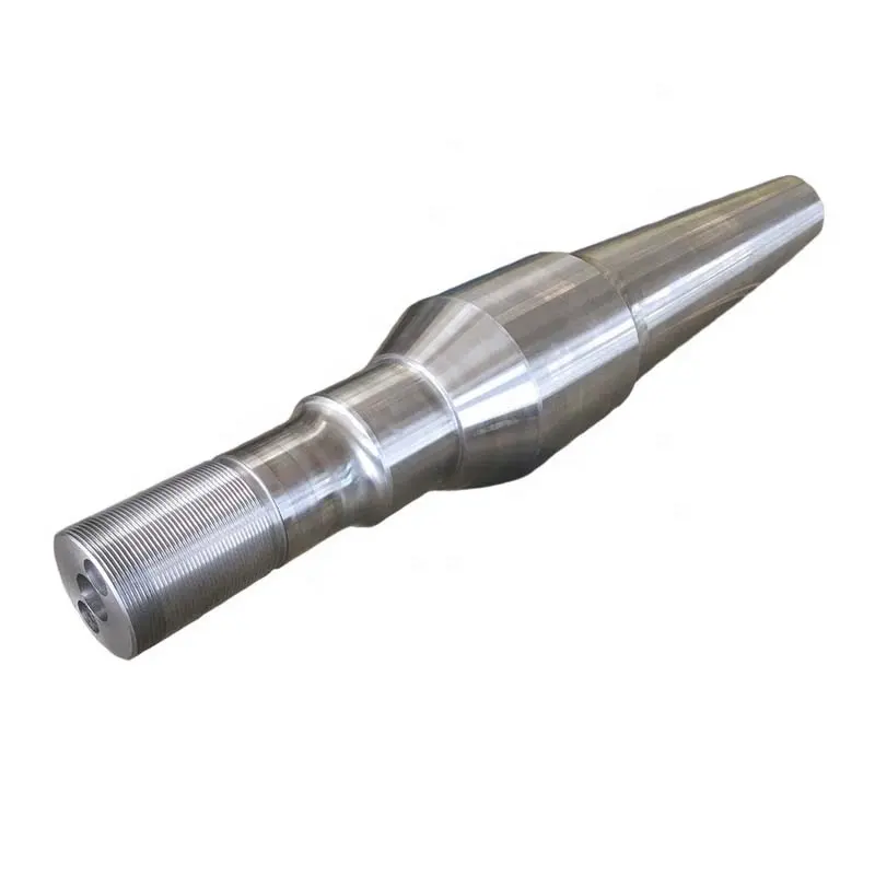 Conjunto de eje principal de rodillo excéntrico de acero de forja minera, eje de trituradora de mandíbula para cantera