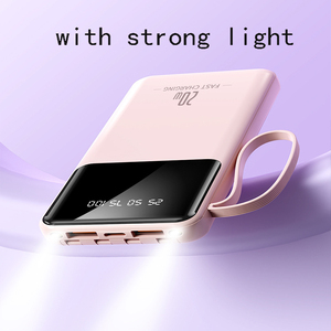 Taşınabilir telefon şarj cihazı, 20000mAh PD şarj cihazı taşınabilir şarj cihazı dahili kablo, tüm cep telefonları telefon için uygun seyahat şarj cihazı - Product Image 4