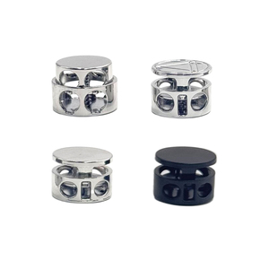 Garment Pig Nose <strong>Elastic</strong> Zinc Alloy Drawstring Rope Stopper Toggle Metal Multiple Spring Cord Lock for <strong>String</strong> - Product Image 4