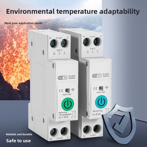 Interruptor temporizador inteligente Tuya Xiaodu Wifi, disyuntor en miniatura de cobre y plástico con Control remoto inalámbrico para uso doméstico