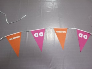 Barato colgante Mini rectángulo banderín fiesta banderas decorativas empavesado Banner logotipo personalizado cadena bandera en cuerda textil triángulo - Product Image 2