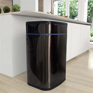 スマートゴミ箱10Lスクエアステンレススチールインテリジェントゴミ箱非接触屋内オフィス使用美しい外観廃棄物 - Product Image 6