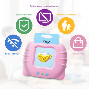 Computadora educativa para niños con pantalla Led, 26 palabras con letras en inglés, Máquina Inteligente de aprendizaje de tabletas