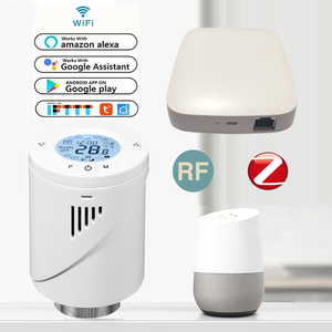 Умный привод радиатора TRV ZigBee3.0, программируемый термостатический клапан радиатора, регулятор температуры с голосовым управлением через Alexa