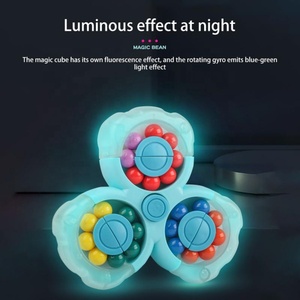 Tam Giác Xoay Đậu Ma Thuật Cube Đầu Ngón Tay Xoắn Hạt Ngón Tay <span class=keywords><strong>Fidget</strong></span> Spinners Phát Sáng Trong Đồ Chơi Tối Cho Người Lớn Trẻ Em Giảm Căng Thẳng - Product Image 4