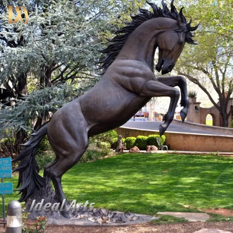 理想的な芸術良質銅馬像アンティーク真鍮ブロンズ馬像飾り