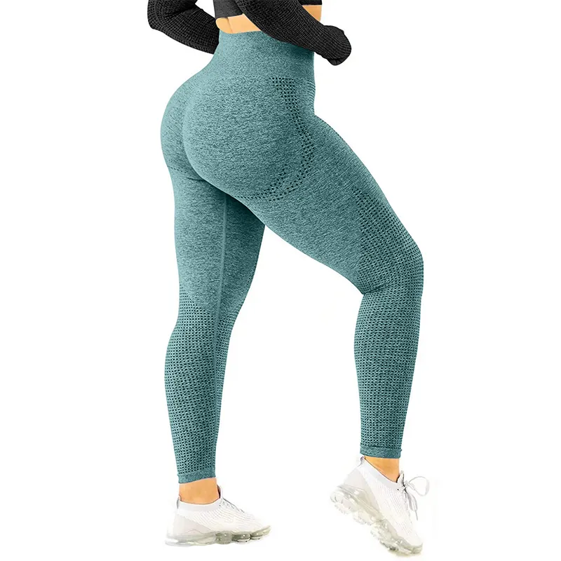 Оптовая продажа 2023 женщин с высокой талией бесшовные спортивные штаны для фитнеса сексуальные леггинсы для занятий йогой BK280