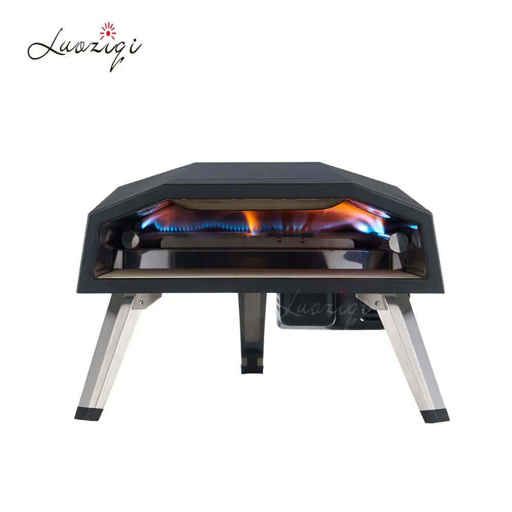 Groothandel Folding Pizza Oven Gas Powered Outdoor Barbecue Picknick Camping Draagbare Pizza Oven
