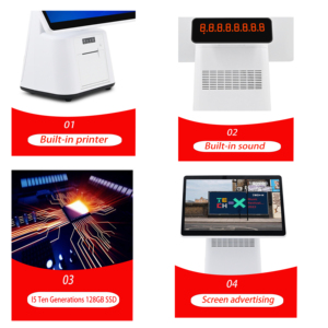 Latest I5 Main Board Cash Register POS with 8GB <strong>Memory</strong> 128GB Solid Hard Drive High Performance Register for Retail Businesses - Product Image 6