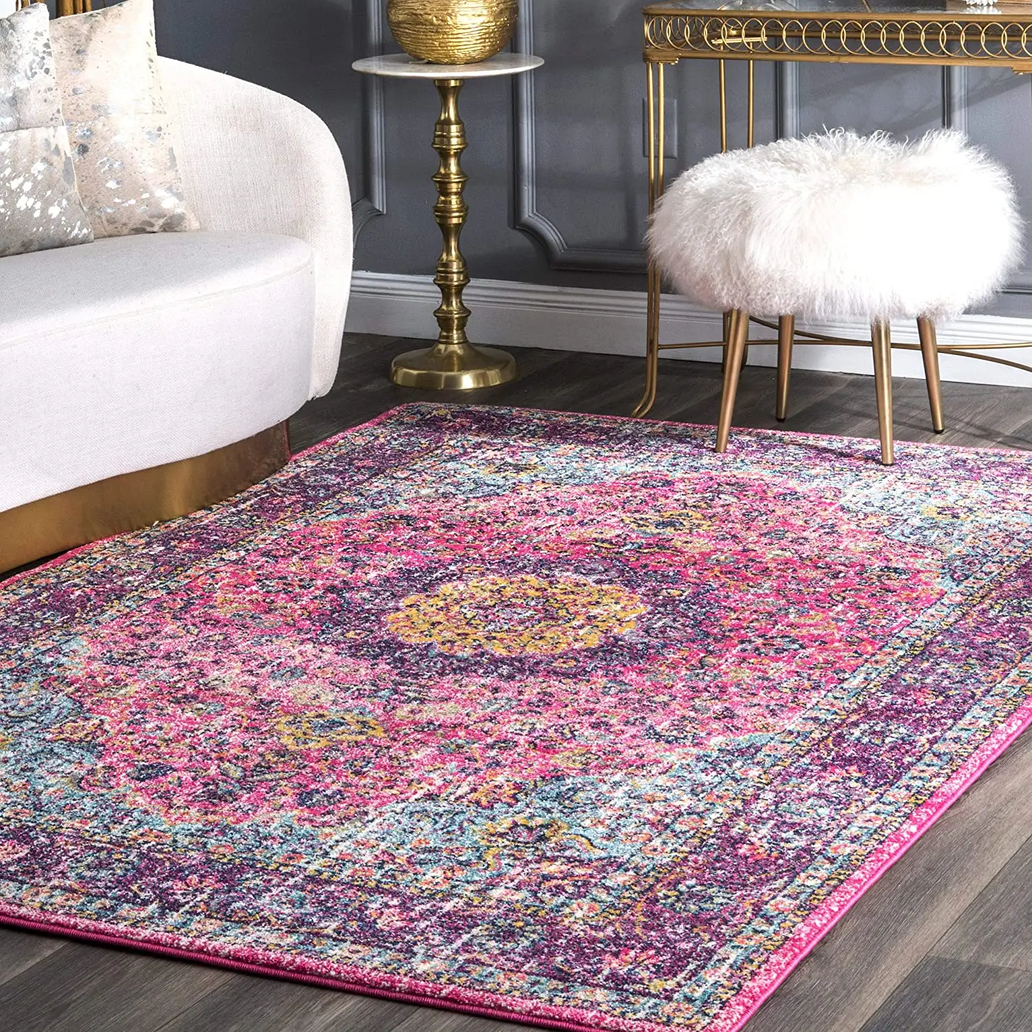 Vente directe d'usine pas cher prix numérique imprimé turquie persan tapis lavable tapis