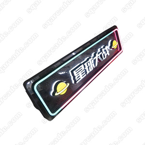 新款街机游戏爪机/娱乐室定制灯箱图案发光二极管显示器亚克力镜子选框灯箱 - Product Image 5