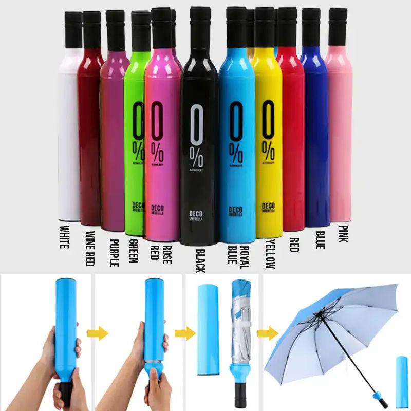 Parapluie Bouteille de Vin - 1pc