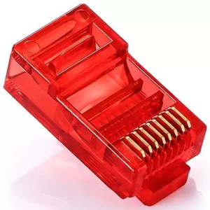 不同颜色RJ45连接器以太网非屏蔽屏蔽Cat5e Cat6 Cat6A Cat7 8p8c梯形插孔网络模块模块插头 - Product Image 6