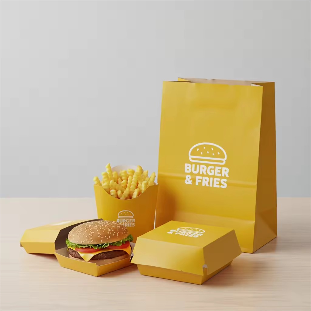 caja de patatas fritas