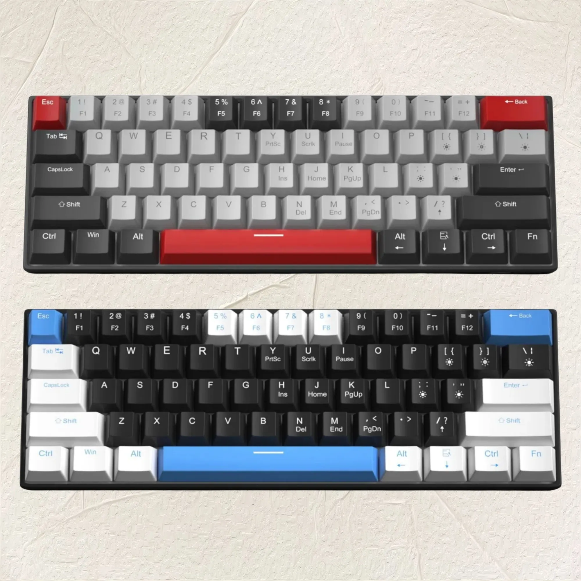 Professional 61 Keys 60% Teclado Led Rgb Laptop Wired Usb Computer Mechanical Gaming Esports Keyboard For Desktop Pc Computers