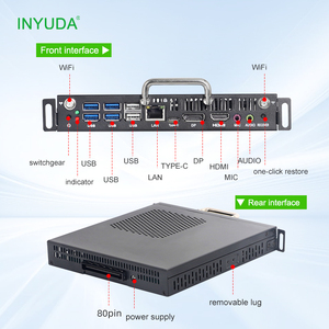 High Performance OPS Mini <strong>Computer</strong> Intel 12th/13th I5/i3 Iris Xe 4K Quad Display Support 8GB RAM 512GB SSD Fanless Windows - Product Image 1