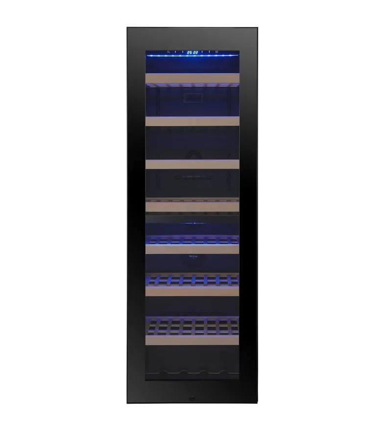 Винный холодильник VI116DT с двойной температурной зоной и компрессором, охлаждающий винный шкаф, охладитель пива, вина и напитков