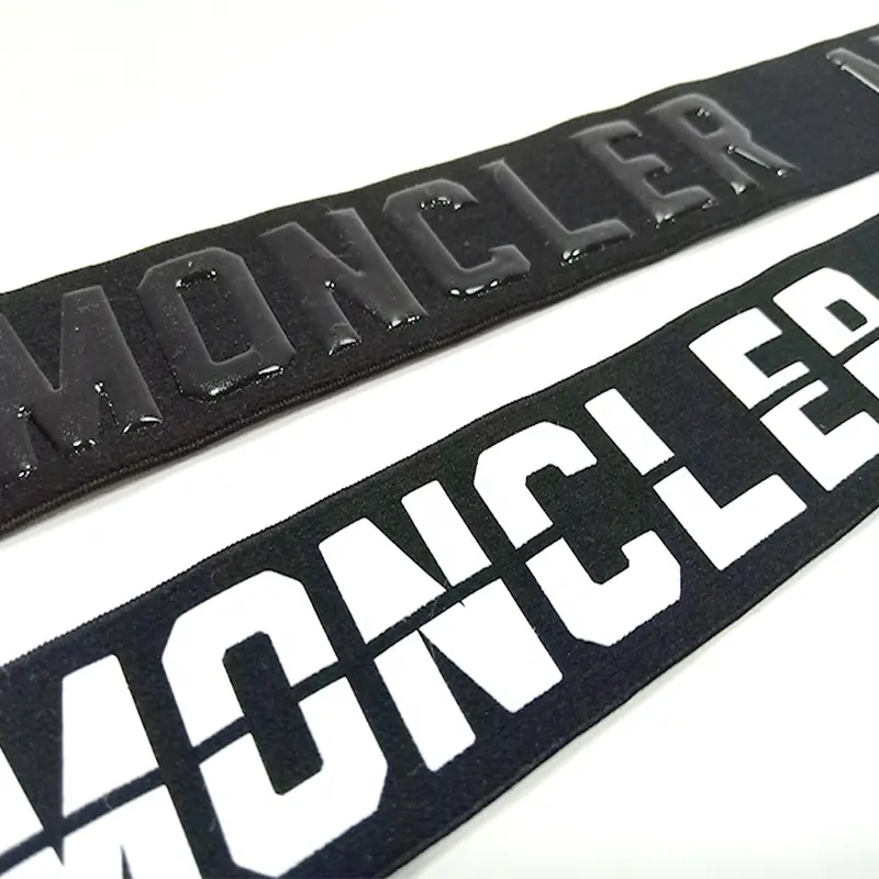 custom printed elastic bands waistband tape ribbon for trousers
